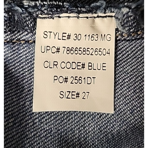 Dittos Distressed Skinny Jeans Country Western Stretch Comfort Utility Size 27 - Picture 3 of 12